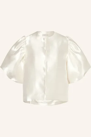 By Malina Blusenshirt Cleo Aus Satin beige
