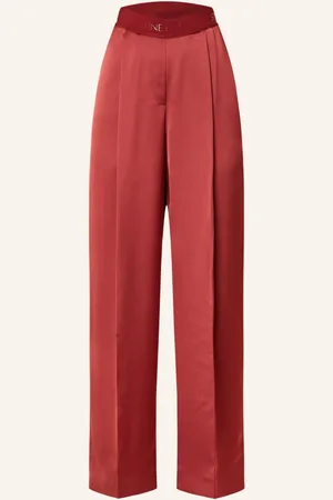 STINE GOYA Marlenehose Ciara Aus Satin rot