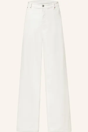 AG Jeans Flared Jeans Maxi weiss