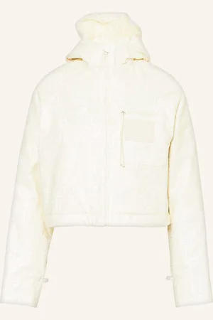 Fendi Cropped-Jacke beige