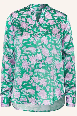 Rossana Diva Blusenshirt Liberty Aus Seide gruen