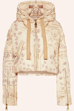 Khrisjoy Cropped-Daunenjacke Bandana beige