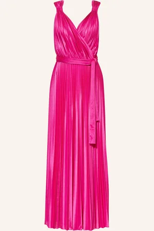Max&Co. Plisseekleid Raffa Aus Satin pink