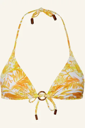 Vilebrequin Triangel-Bikini-Top Tahiti Flowers gelb