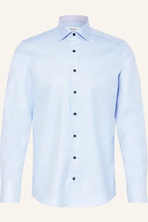 Stenströms Hemd Slimline Fit blau