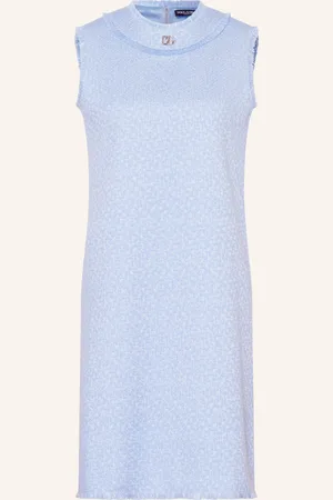 Dolce & Gabbana Etuikleid Aus Tweed blau