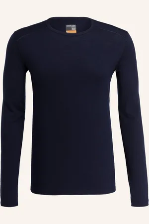Icebreaker Funktionswäsche-Shirt 200 Oasis Aus Merinowolle blau