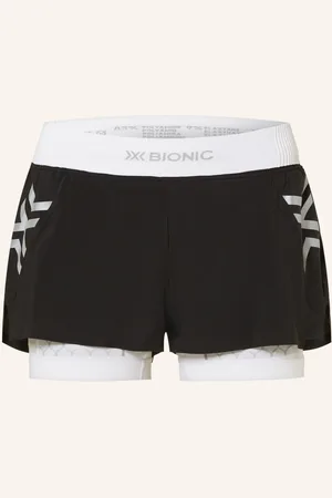 X Bionic 2-In-1-Laufshorts Twyce® Race weiss