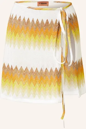 Missoni Wickelrock Aus Strick Mit Glanzgarn gold