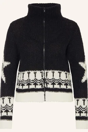 Frogbox Strickjacke Mit Schmucksteinen schwarz
