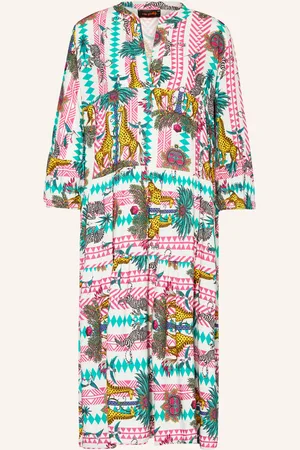 miss goodlife Kleid Indie Mit 3/4-Arm pink