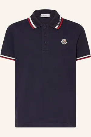 Moncler Piqué-Poloshirt blau