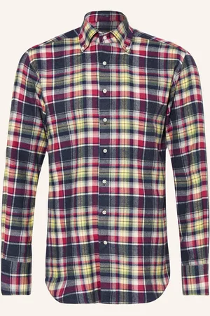 ARTIGIANO Flanellhemd Classic Fit blau