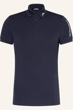 J Lindeberg Funktions-Poloshirt blau