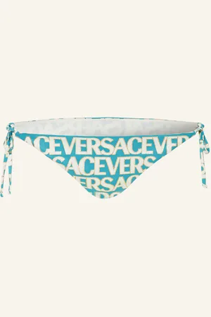 VERSACE Triangel-Bikini-Hose Mit Glitzergarn rot