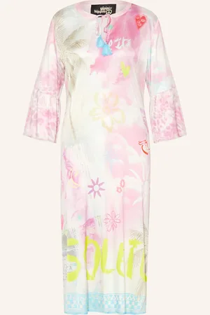yippie hippie Satinkleid Mit 3/4-Arm pink