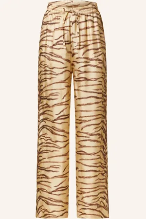 Stella McCartney Marlenehose Aus Seide beige