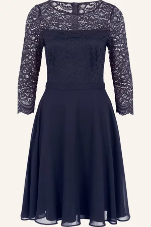 Vera Mont Cocktailkleid Mit Spitze blau