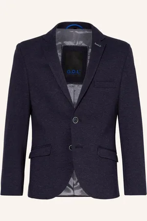 G.O.L. Anzugsakko Aus Jersey blau