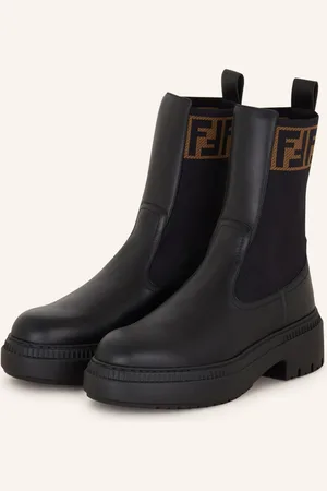 Fendi Chelsea-Boots schwarz