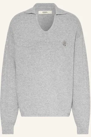 ROUGH. Strick-Poloshirt gruen