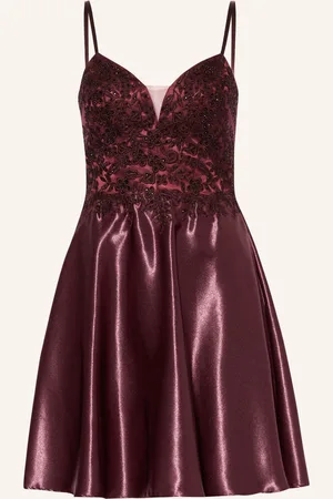 Laona Cocktailkleid Mit Schmucksteinen rot
