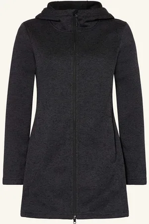 Meru Strick-Fleecejacke Bergen schwarz