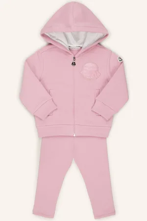 Moncler Set: Sweatjacke Und Leggings pink