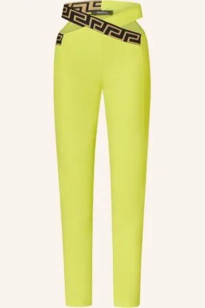 VERSACE Tights Mit Cut-Out gelb