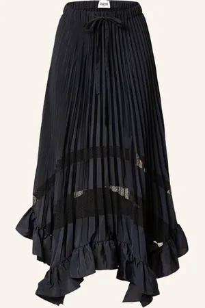 Claudie Pierlot Plisseerock Mit Volants blau