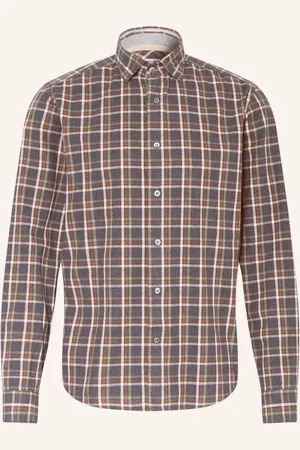 Fil Noir Hemd Treviso Shaped Fit grau