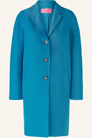 Oui Wollmantel blau