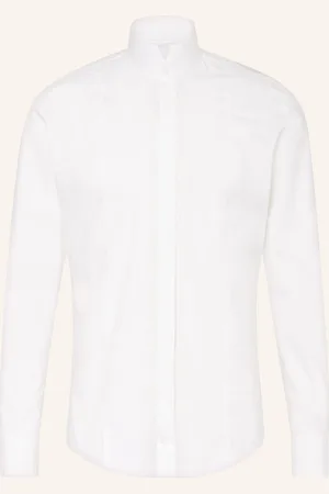 Wilvorst Smoking-Hemd Extra Slim Fit Mit Stehkragen Und Umschlagmanschette