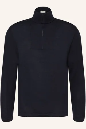 Lisa Yang Strick-Poloshirt Bosco Aus Cashmere blau