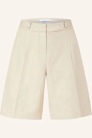REMAIN Leinenshorts beige