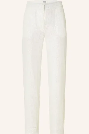 Claudie Pierlot Hose Mit Pailletten weiss
