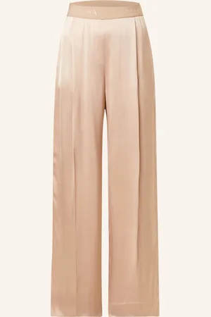 STINE GOYA Marlenehose Chiara Aus Satin beige