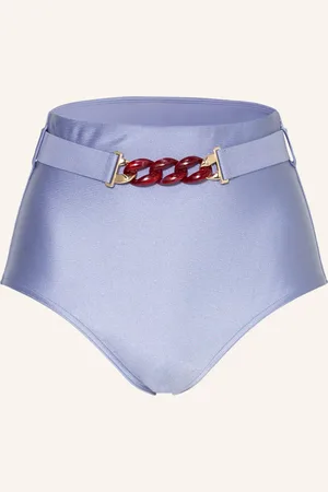 ZIMMERMANN High-Waist-Bikini-Hose Cira Chain Belt lila
