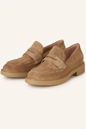 Gianvito Rossi Plateau-Loafer Harris beige