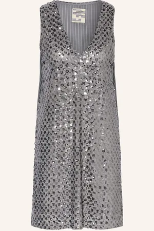 Baum und Pferdgarten Cocktailkleid Jolietta Im Material-Mix silber