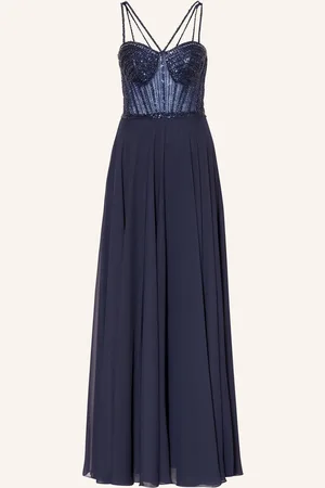 hey kyla Abendkleid Mit Pailletten blau