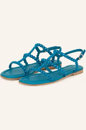 Kennel & Schmenger Sandalen Holly Mit Schmucksteinen blau