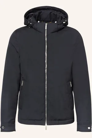 MOORER Daunenjacke Albini Mit Abnehmbarer Kapuze blau