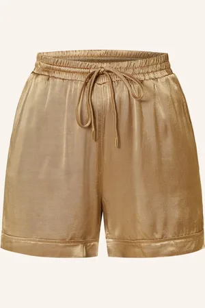 VILA Satinshorts braun