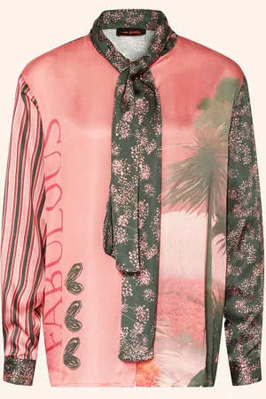 miss goodlife Schluppenbluse Aus Satin rosa