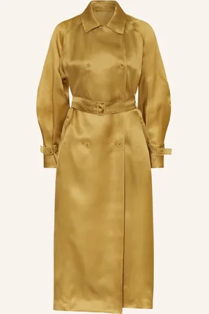 Max Mara Trenchcoat Sacco Aus Seide braun