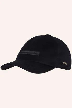 Ermenegildo Zegna Flanell-Cap blau