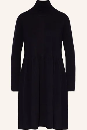 Allude Strickkleid Mit Cashmere blau