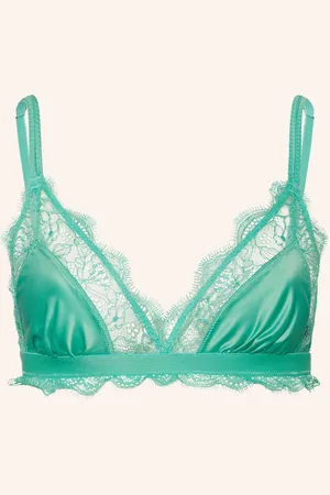 LOVE Stories Triangel-Bh Love Lace Aus Satin gruen