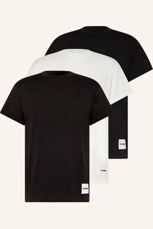 Jil Sander 3er-Pack T-Shirts schwarz